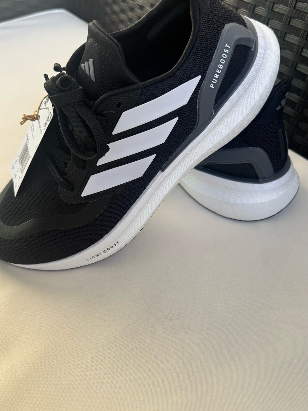 Adidas Black & Gray Running Sneakers